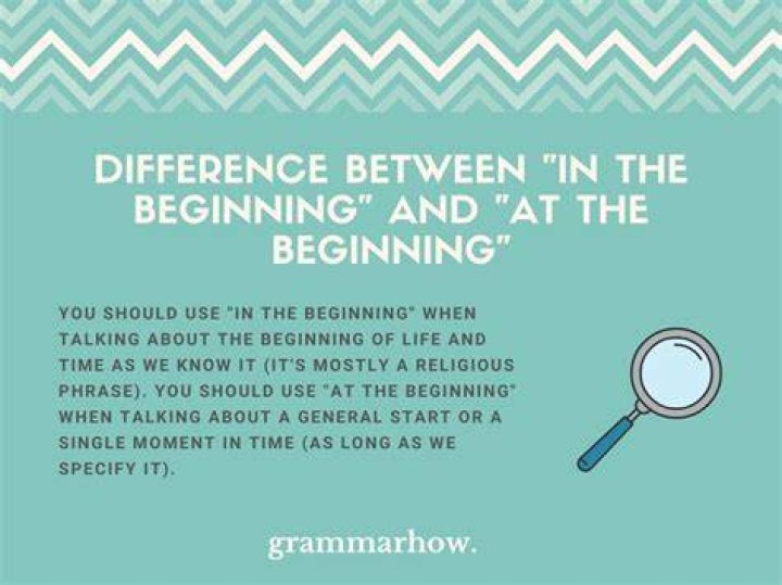 By the beginning meaning?