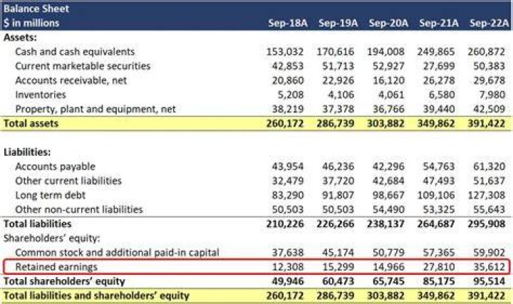 Does equity include retained earnings?
