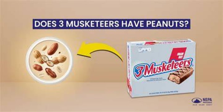 Does three musketeers have peanuts?