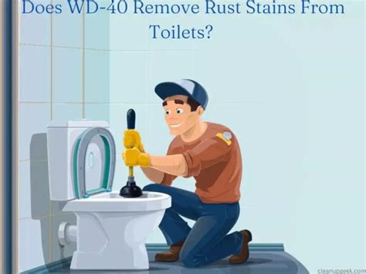 Does WD 40 remove rust stains from toilets?