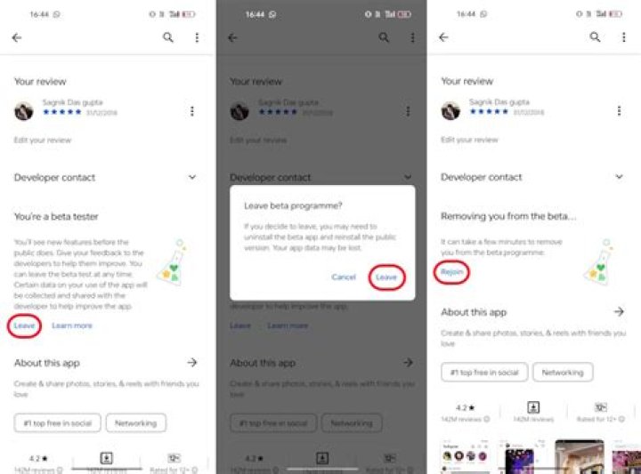 How do I leave Instagram beta IOS?