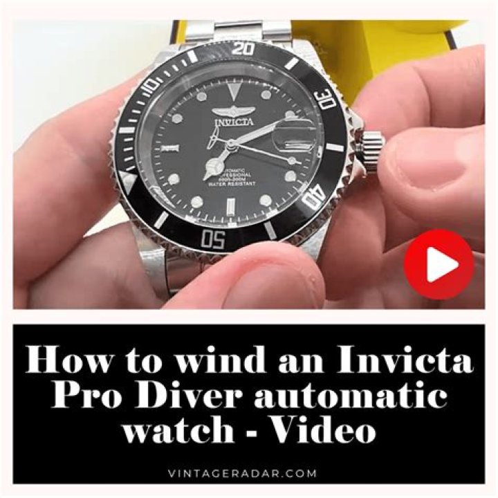 How do you wind an Invicta automatic watch?