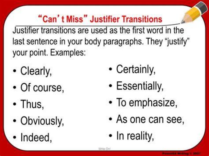 Is a justifier sentence?