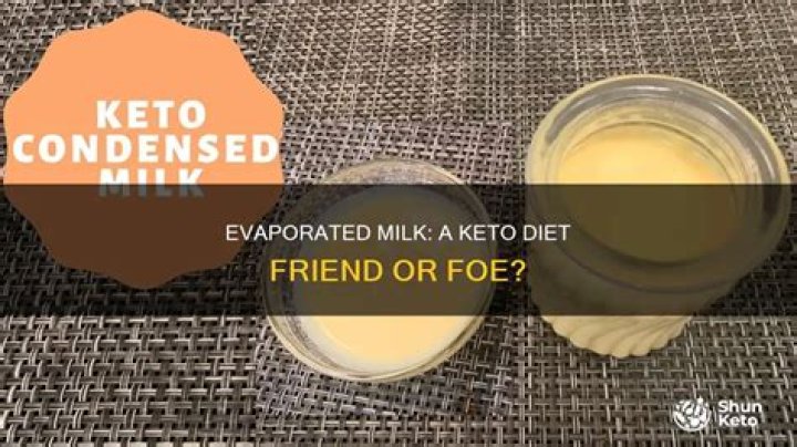Is evaporated milk Keto?