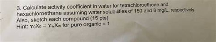 Is hexachloroethane soluble in water?