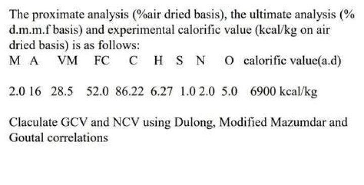 On air dried basis?