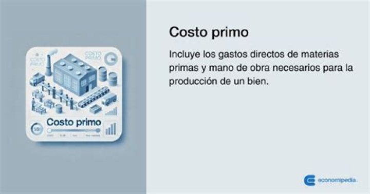 ¿Qué es el costo primo ejemplos?