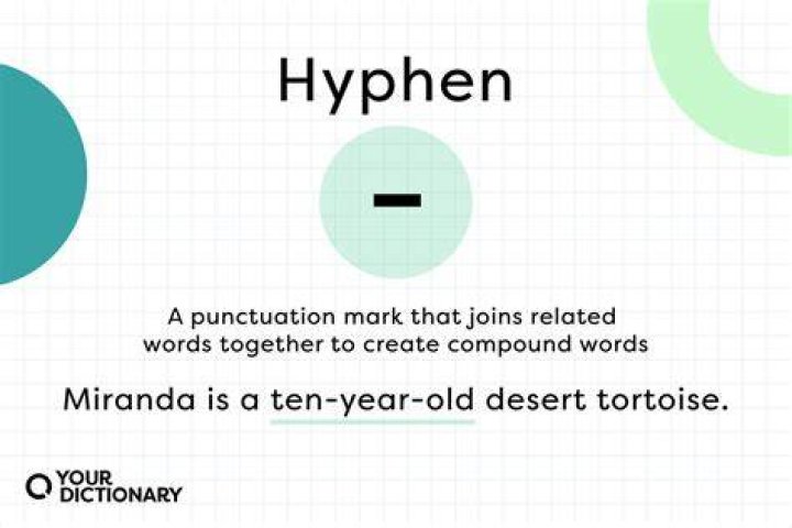 What do a hyphen look like?