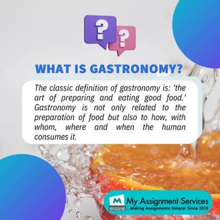 What does gastronomy mean?