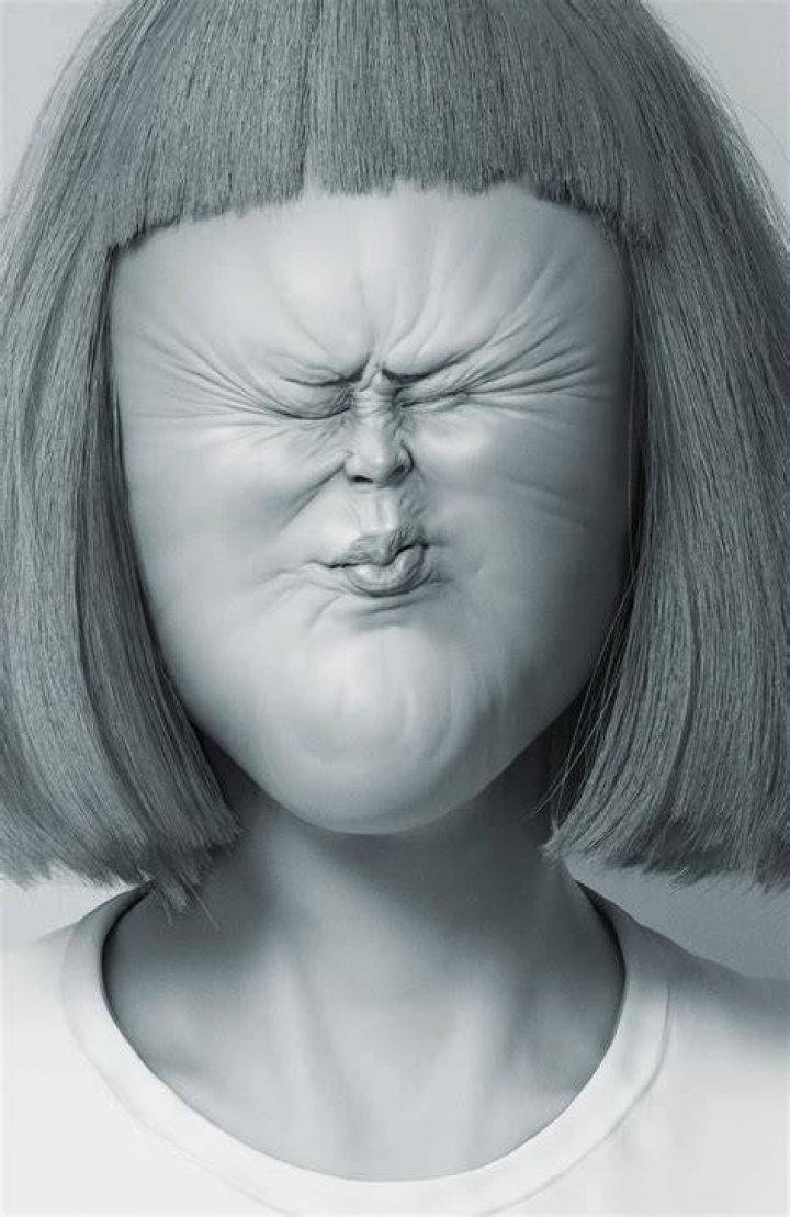 What does sour-faced me?