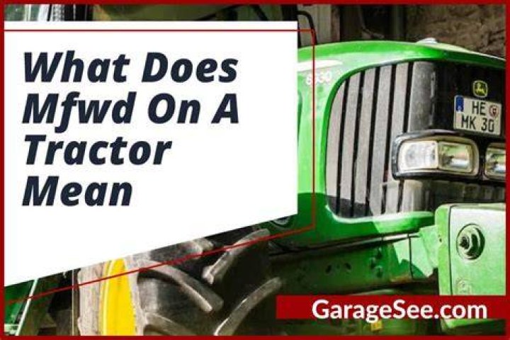 What is Mfwd drive?