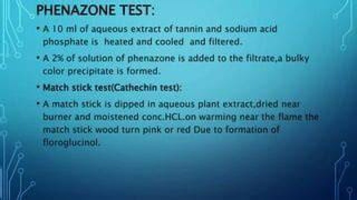What is phenazone test?