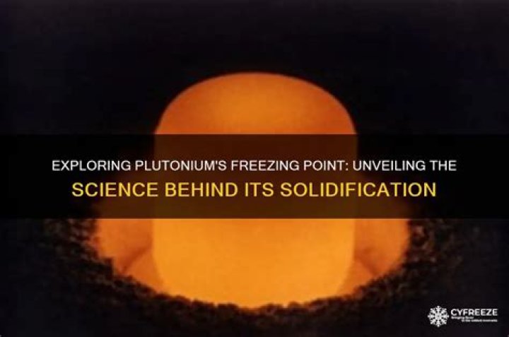What is plutonium freezing point?