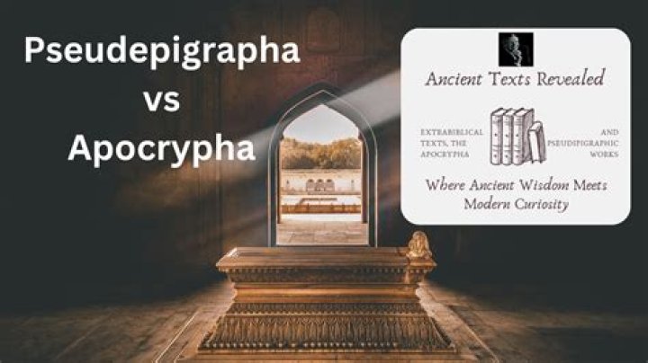 What is the difference between apocrypha and pseudepigrapha?