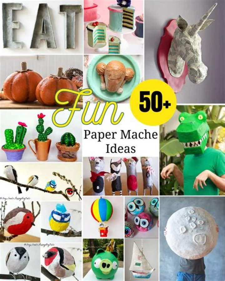 What is using paper mache?