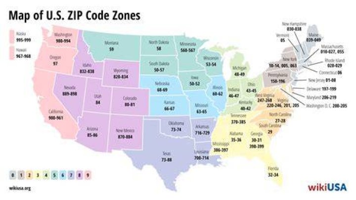 What zip code is 208?