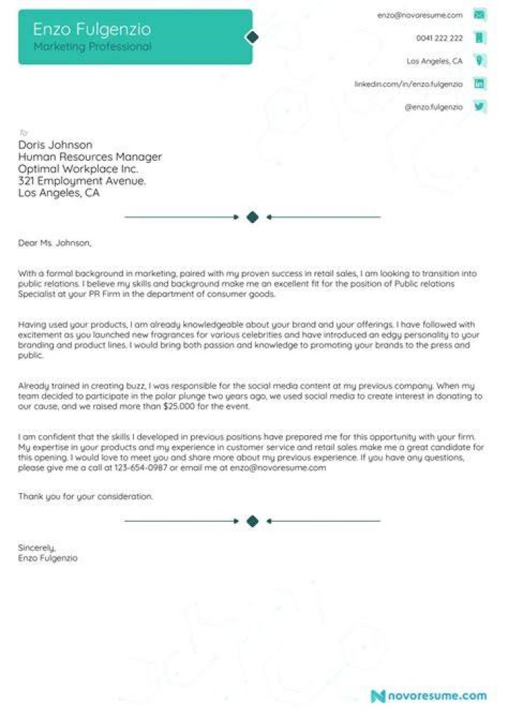 When is a cover letter?
