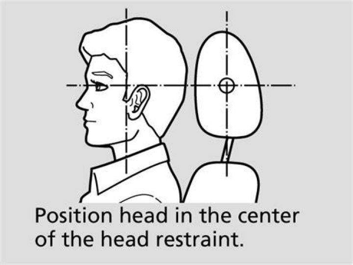 Where should head restraints be positioned?