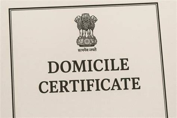 Which documents required for domicile certificate?