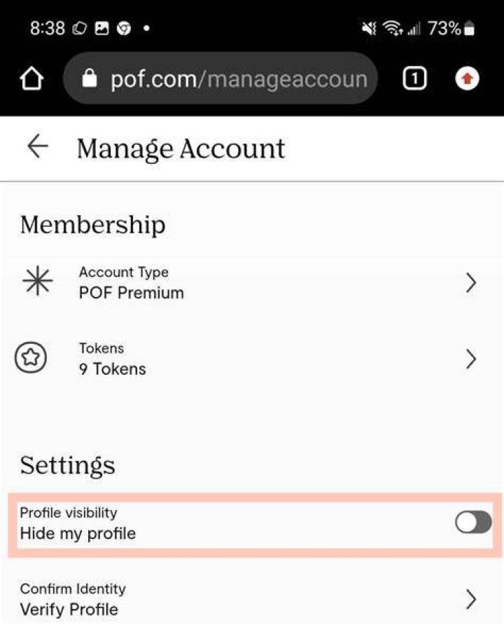Why do profiles disappear on pof?