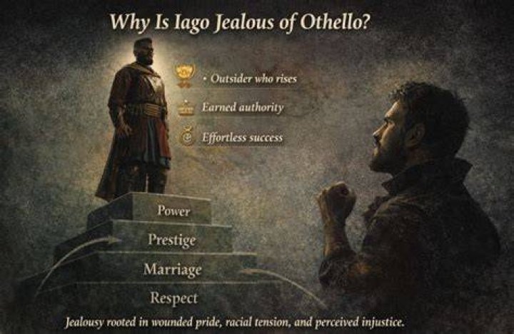 Why does Iago hate Othello so much?