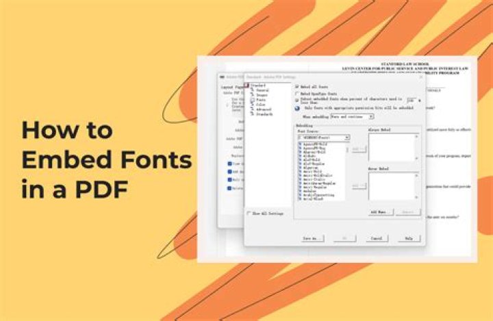 Why embed fonts in pdf?