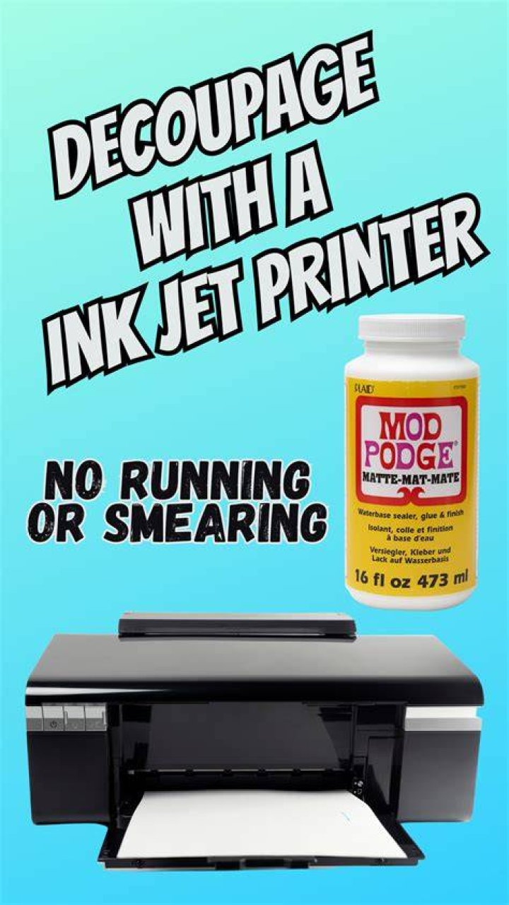 Will mod podge work with inkjet?
